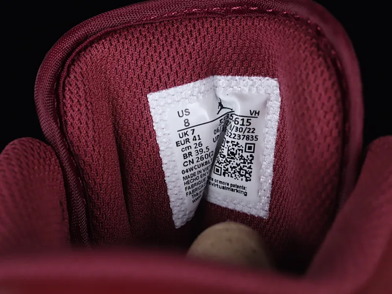 All categories Air Jordan Jordan series basketball shoes Air Jordan 1 Low G version pure original Air Jordan 1 Low "Bordeaux" AJ1 Joe 1 Bordeaux red low-top basketball shoes 553558-615